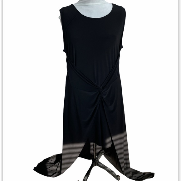 Cleo XXL high low front twist maxi dress - Picture 1 of 8